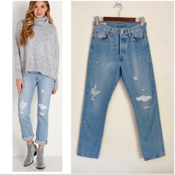 Levi's Denim - ✖️SOLD✖️•LEVI’S• 501 High Rise Straight Jeans